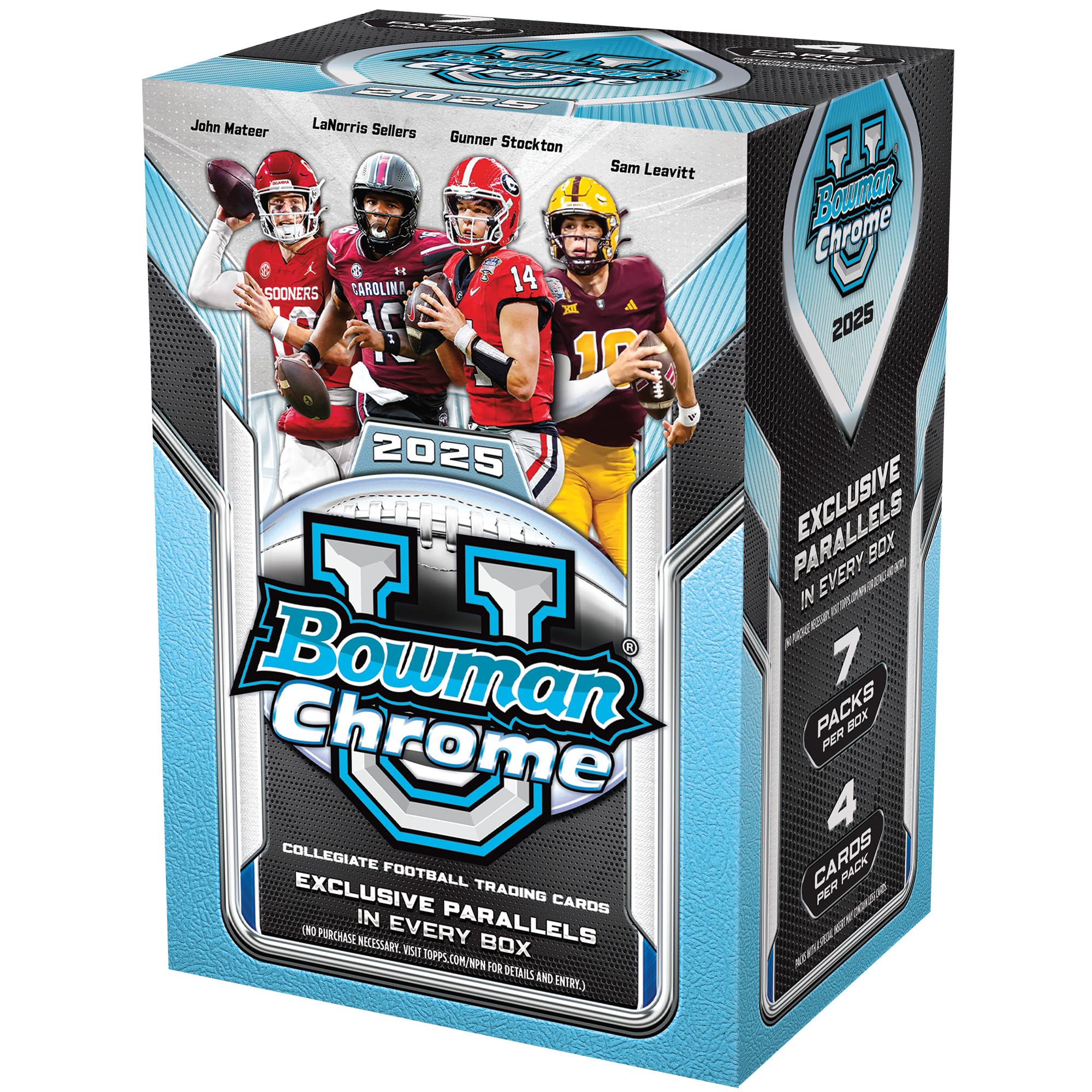 2025 Bowman University Chrome Football - Factory Sealed - Value Box