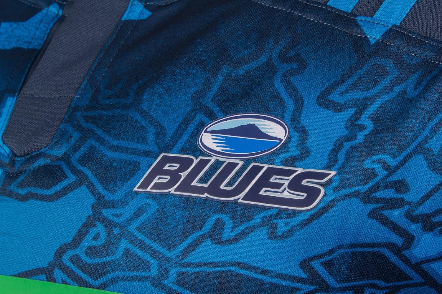 adidas Aukland Blues Territory Super Rugby 2017 Jersey - Mens - Mineral Blue - XXL