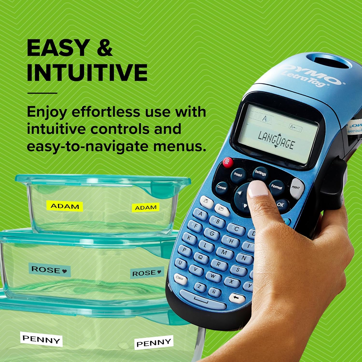 Dymo LetraTag LT-100H Label Maker Starter Kit | Handheld Label Maker Machine | with Paper & Clear Plastic Label Tape | Ideal for Office or Home - Image 6