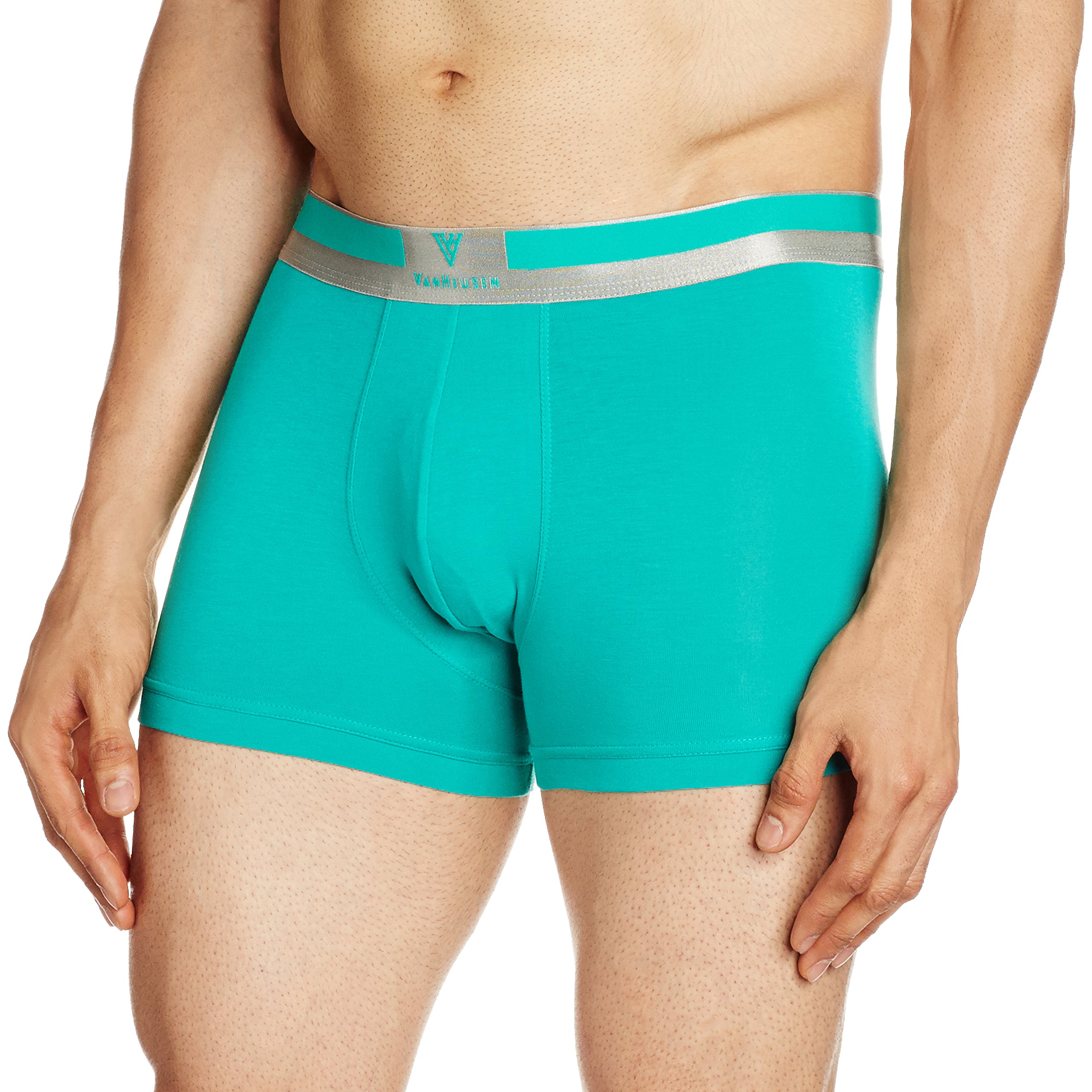 van heusen Men Trunks - Pima Cotton Spandex - Colour Fresh, No Ride Up, Ultra Soft, Green, Small-picture-22