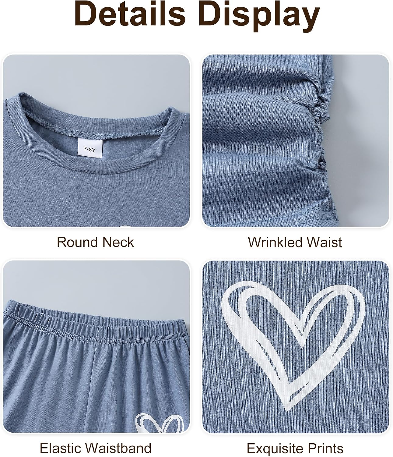 Tween Girl Clothes Fall Long Sleeve Top+Wide Leg Pant Outfits | Fall 2 Piece Outfit Set, Long Sleeve Top, Wide Leg Pants, Trendy Casual Weekend Daily Wear, Back To School Outfit For Girl