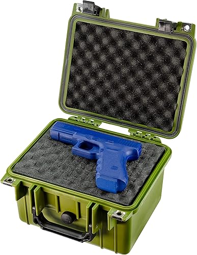 Eylar Estuche pequeño de 10.62 pulgadas de profundidad resistente al agua con estándares de espuma TSA