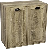 Vista 30 de Household Essentials - Gabinete para cestas de ropa sucia con apertura frontal