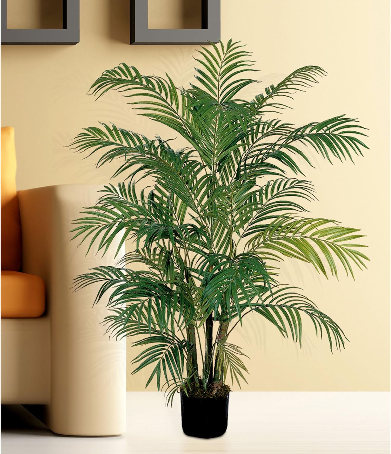 Tropical Elegance 40" Faux Areca Palm Silk Floor Plant in Pot