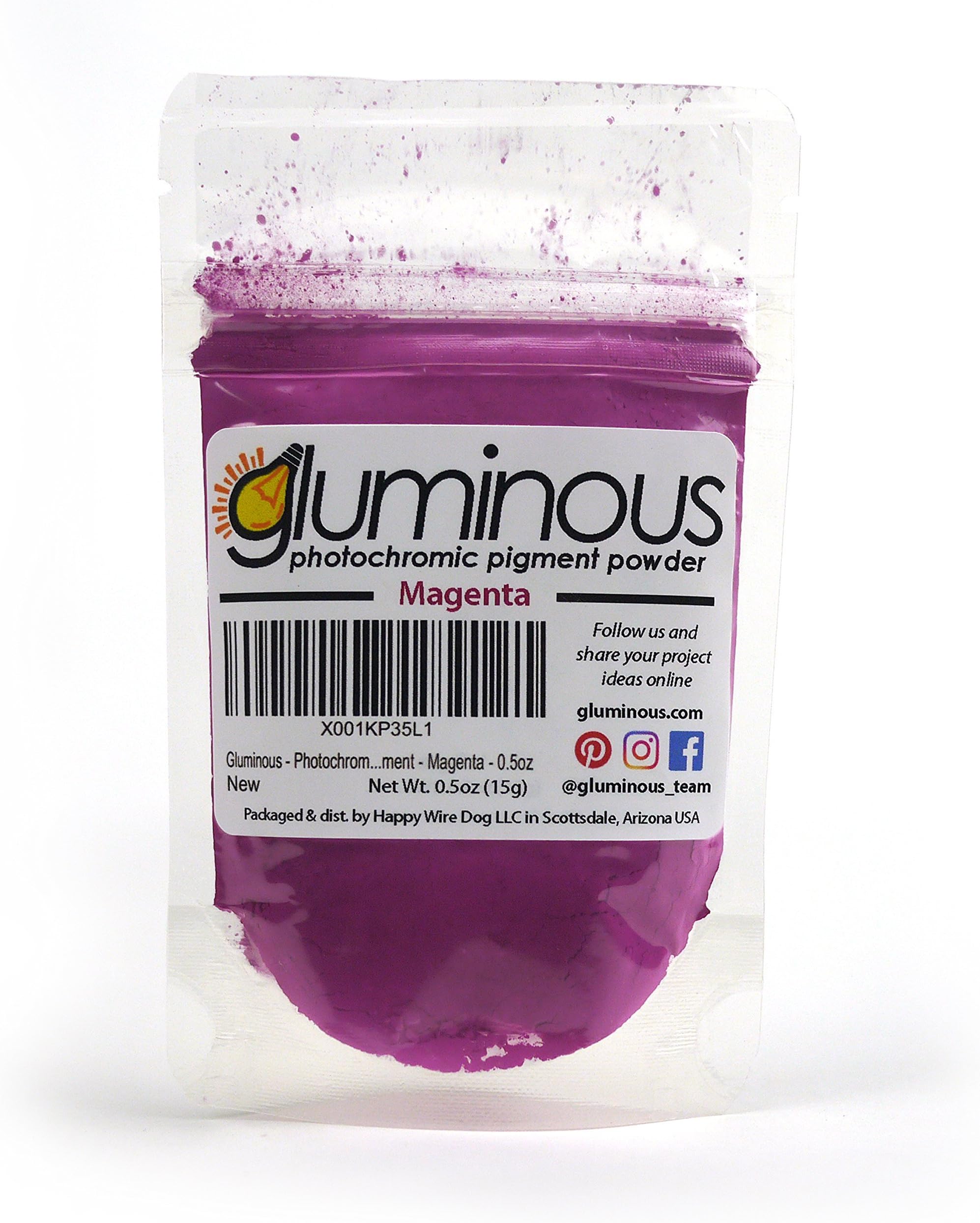 Gluminous - Photochromic Pigment - Magenta - 0.5oz | 15g