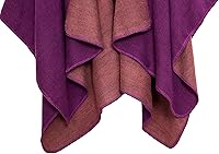 Vista 99 de Urban CoCo Poncho de colores para mujer, chal con frente abierto, color en bloques