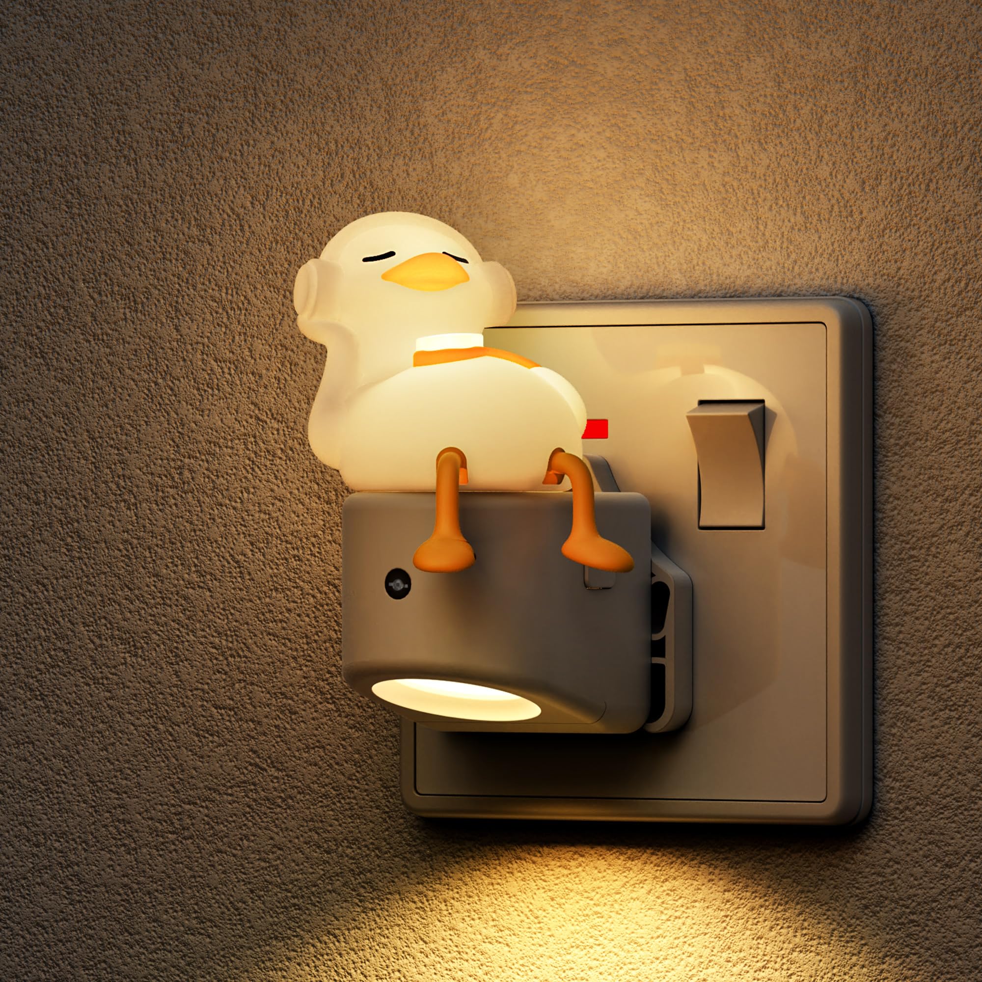 LOHAS-LED 3D Duck Night Light Plug in Wall with Dusk to Dawn Sensor