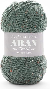 Sirdar Hayfield Bonus Aran Tweed, Evergreen 711, 400g