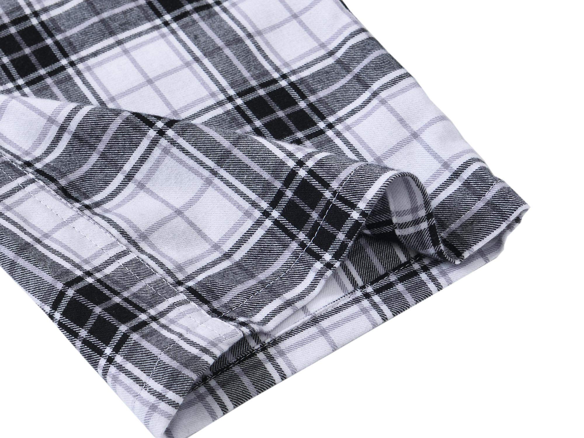 AIRIKE Donna Pantaloni Lungo Pigiama Cotone Pantaloni Morbidi a Quadretti con Tasche