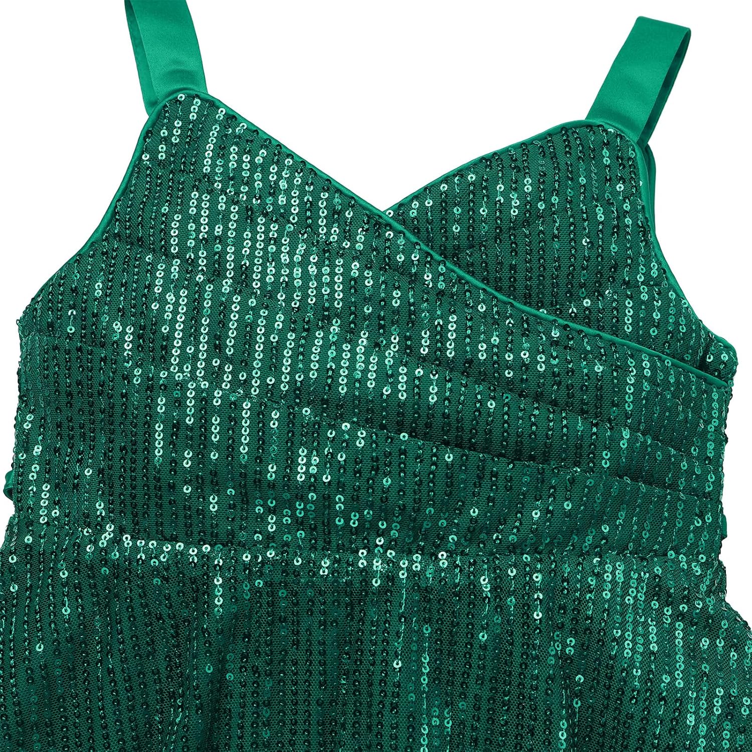 IBAKOM Girl Sparkly Formal Dress Tween Glitter Sequins School Dance Prom Dresses Teen Pageant Banquet Wedding Guest Outfits - Image 5