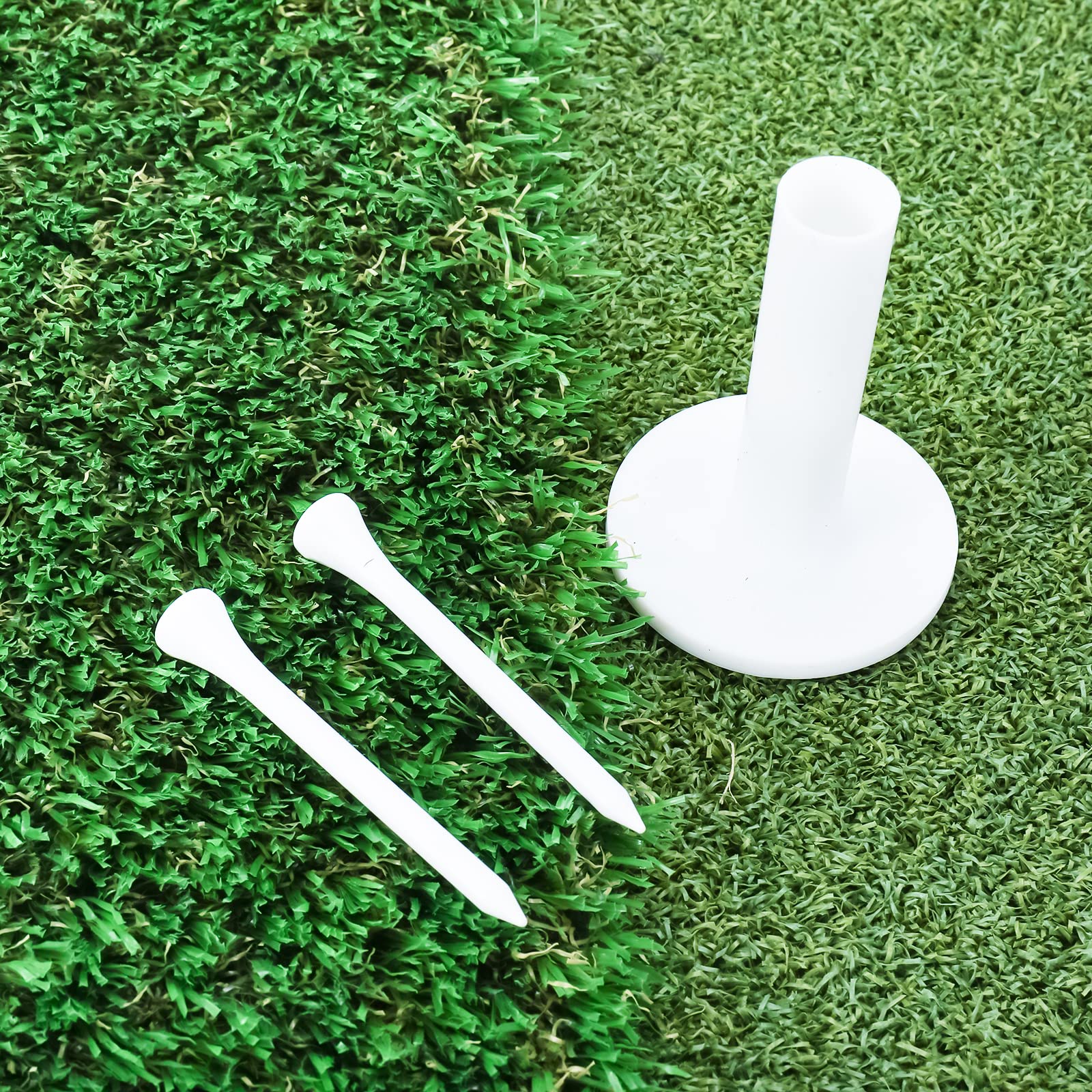 BOOMSTART 3 in 1 Golf Abschlagmatte 64 x 41 cm Golfmatte Übungsmatte Trainingsmatte für Indoor-Outdoor-Golf-Trainingshilfen inklusive Gummi Tee