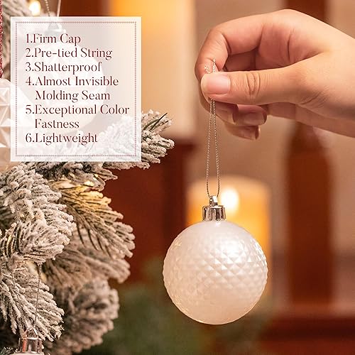 Miniatura 41 de Valery Madelyn Juego de adornos decorativos para árbol de Navidad para otoño, Halloween, 50 unidades de 2.36 pulgadas, rojo, verde y dorado