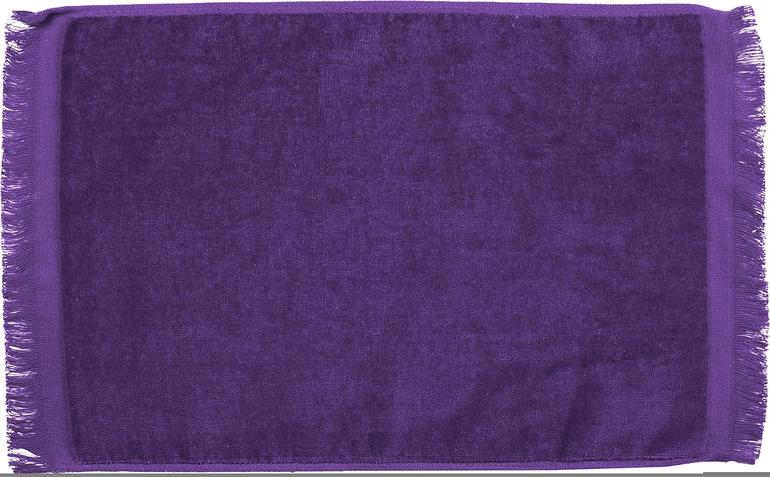 Premium Fringed Velour Fingertip Towels (Purple)PKG of 1