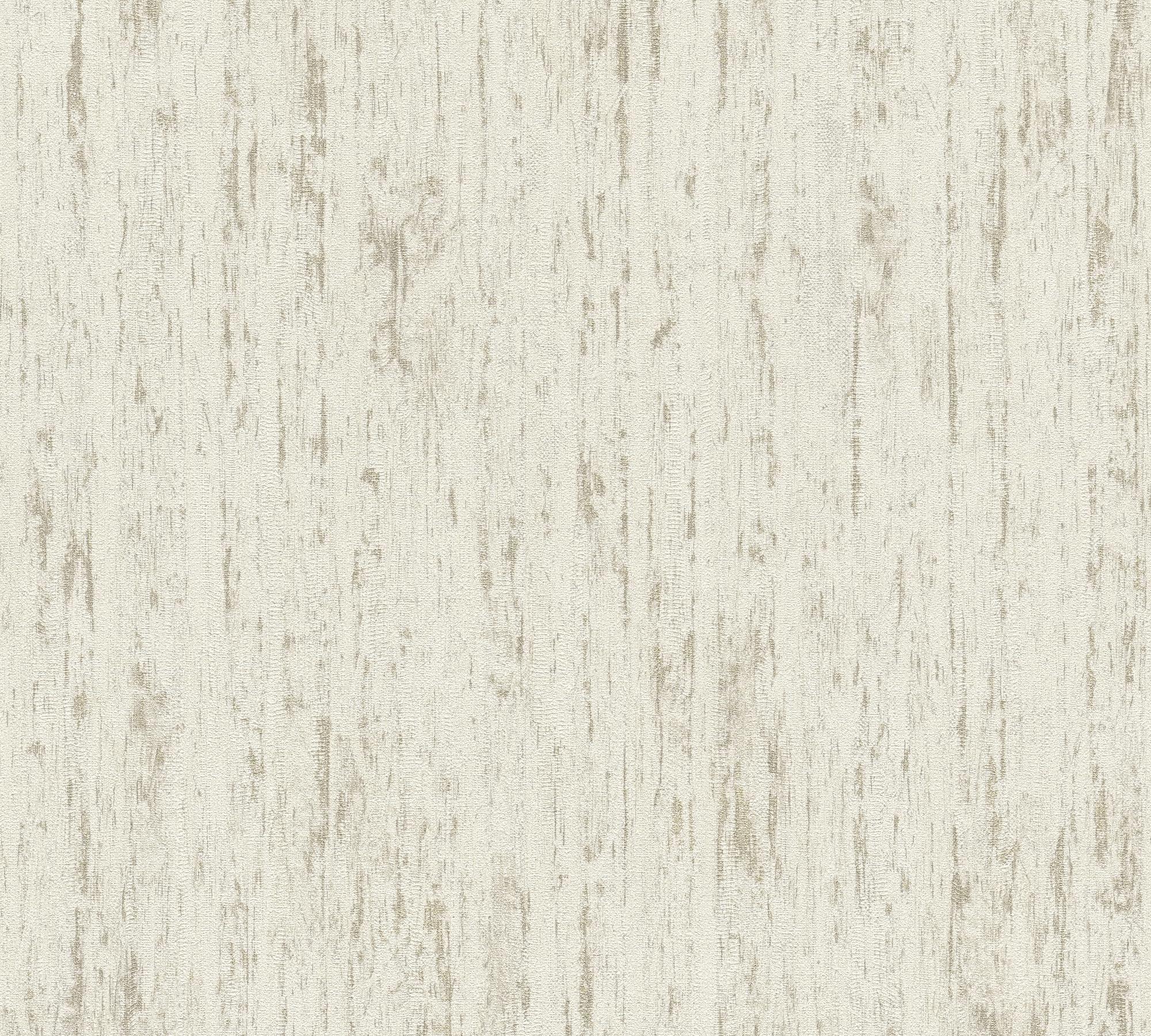 Papier peint non tissé 395613 revêtement mural fibre de bois déco or blanc gris 10m