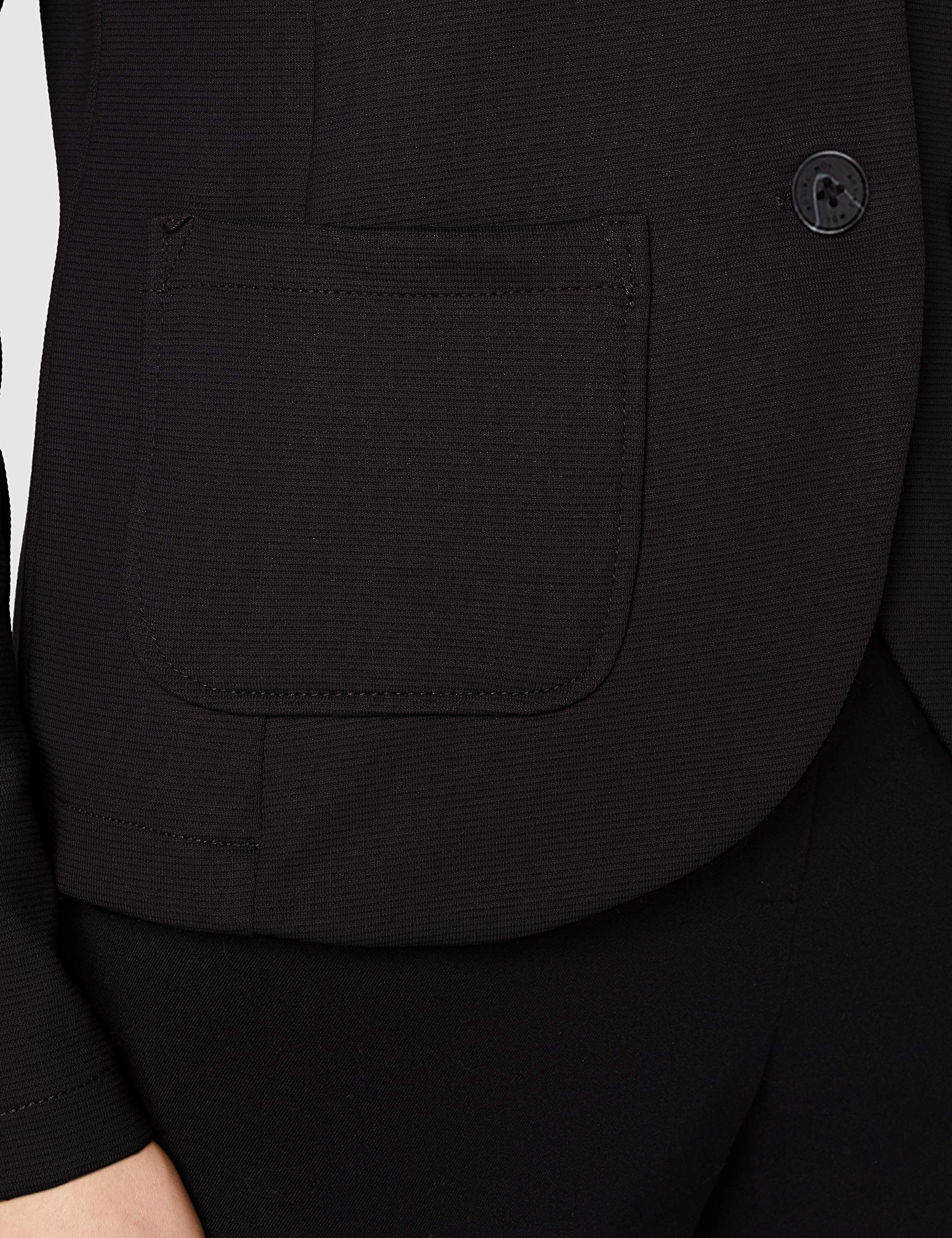 TOM TAILOR Damski Marynarka ze strukturą 1021199, 14482 - Deep Black, M