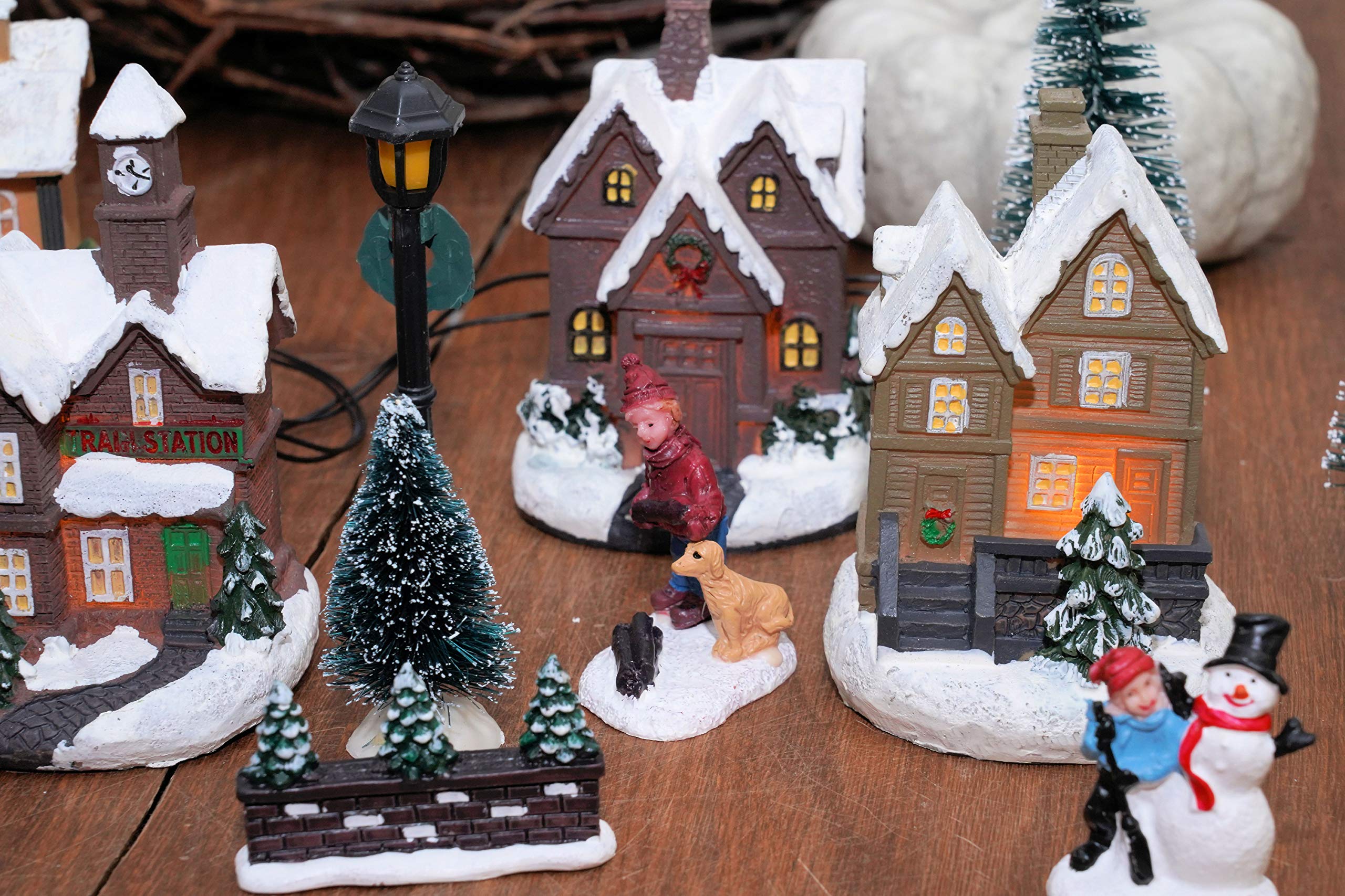 2 Pièces Modèle Signal Lumineux Miniature - STOBOK | Décoration Table De Sable, Village De Noël