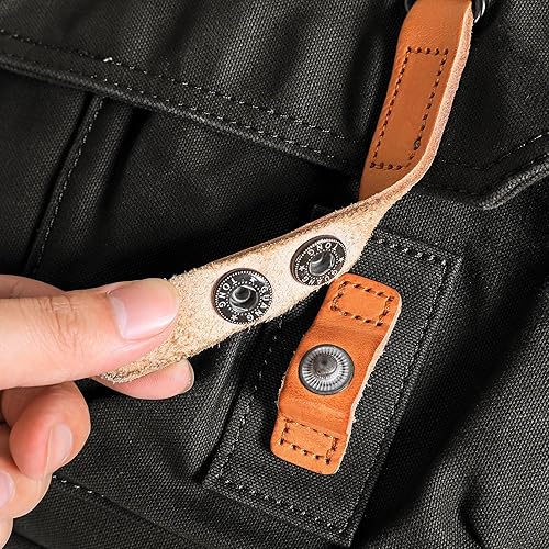 Miniatura 4 de Gootium Bolsa de mensajero de lona  Bolso de hombro vintage de 16 pulgadas para laptop, estilo mensajero, bolsa de trabajo para campus