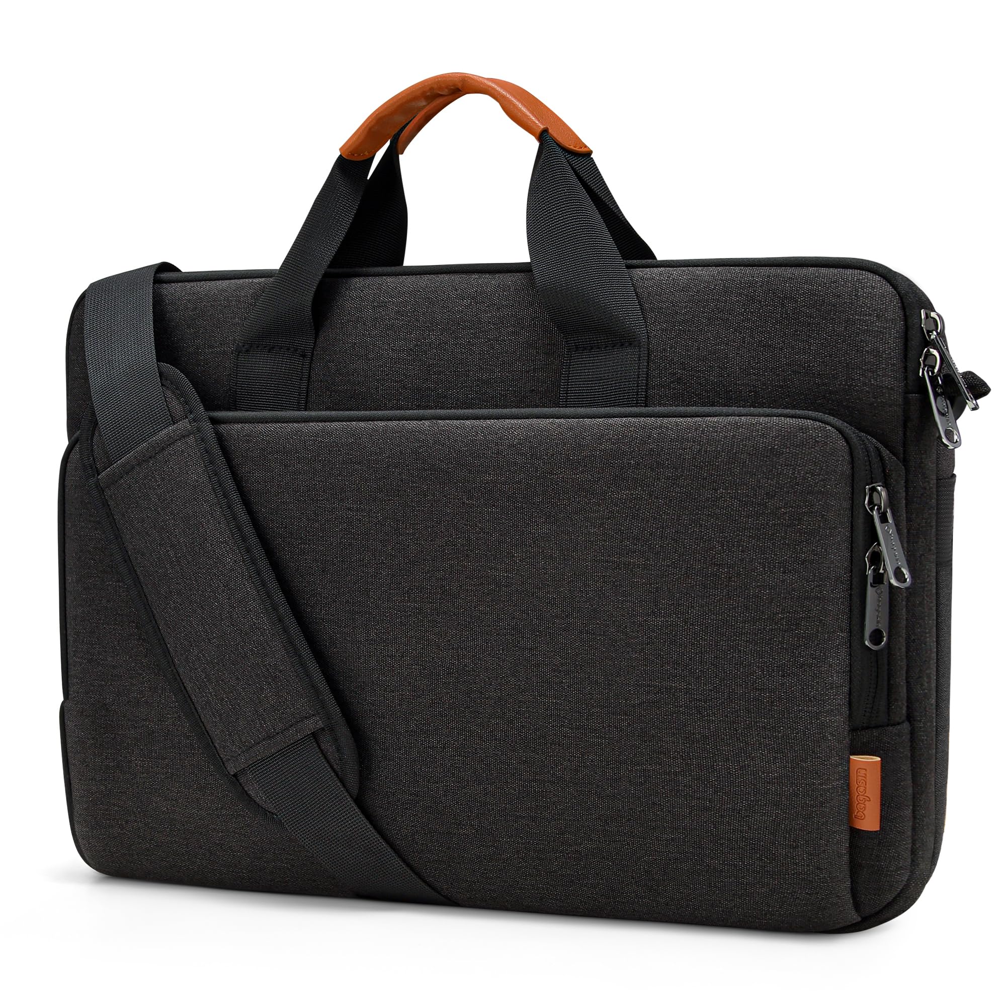 bagasin Borsa per laptop, valigetta per computer portatile compatibile da 15,6" a 17,3", borsa a tracolla estensibile, borsa messenger, borsa da trasporto per notebook e PC