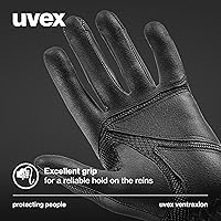 Vista 5 de Uvex Guantes de equitación elásticos y transpirables (occidental/inglés) para mujeres y hombres, ventraxion