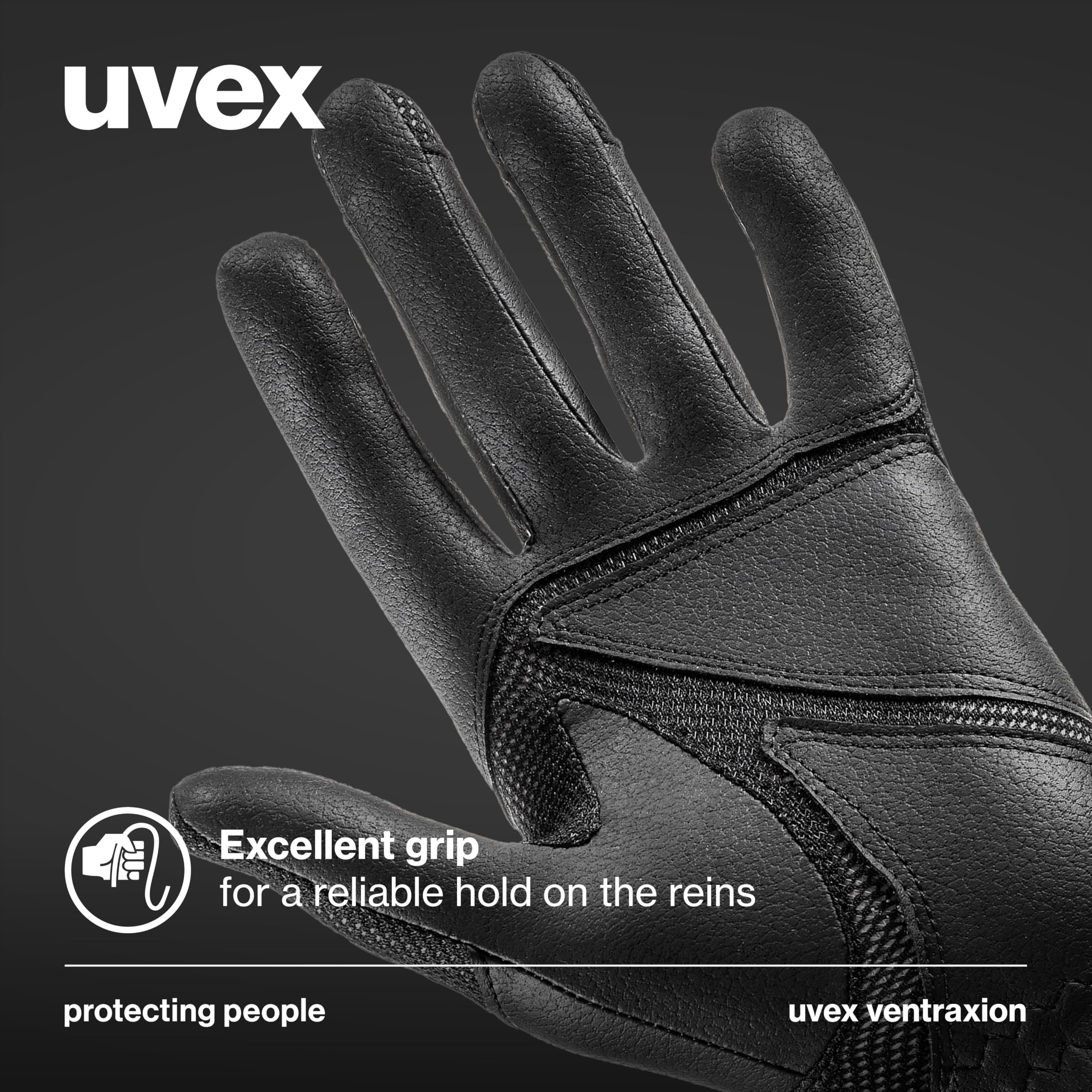 Uvex Ventraxion - Gants d’équitation Flexibles pour Hommes et Femmes - Durable - Ventilation Optimale