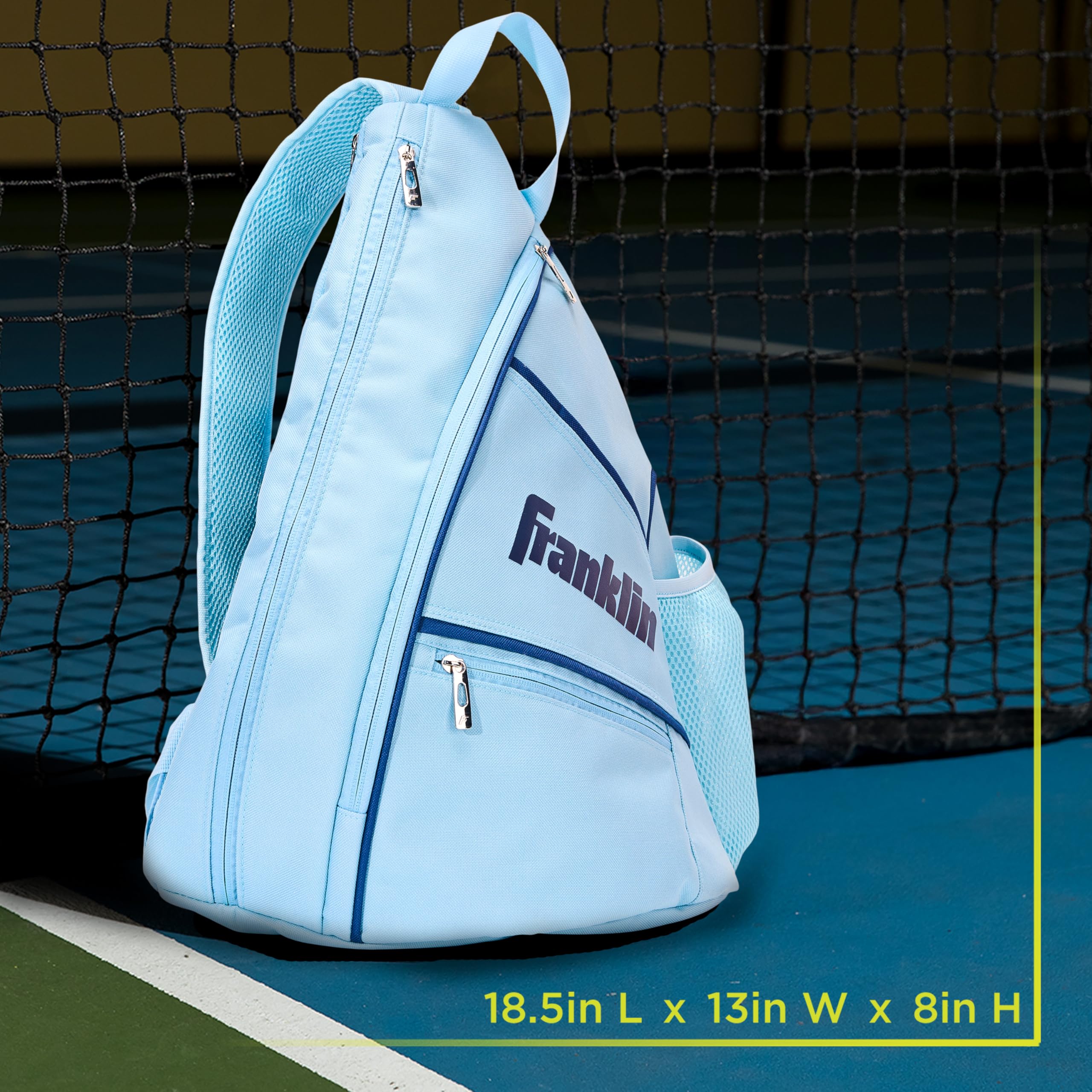 Franklin Sports Borsa a Tracolla per Pickleball per Attrezzi e Attrezzature, per pagaie, Palline, Accessori, Borsa Ufficiale US Open per Uomini e Donne