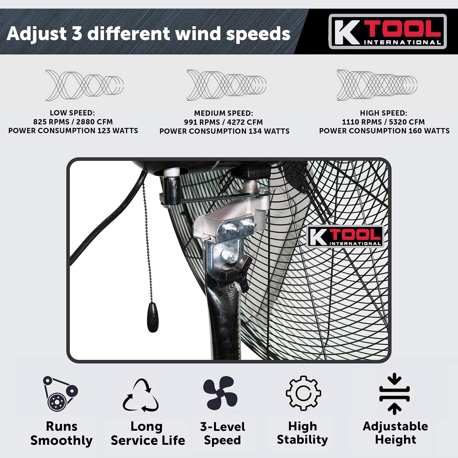 Get Special Price K Tool International 30 Oscillating High-Velocity Industrial Pedestal Fan; Cool Your Shop, Garage, or Workspace | Residential, Commercial, & Industrial Fan; 3- Speed; KTI77734 Up To 40% OFF K Tool International 30 Oscillating High-Velocity Industrial Pedestal Fan; Cool Your Shop, Garage, or Workspace | Residential, Commercial, & Industrial Fan; 3- Speed; KTI77734