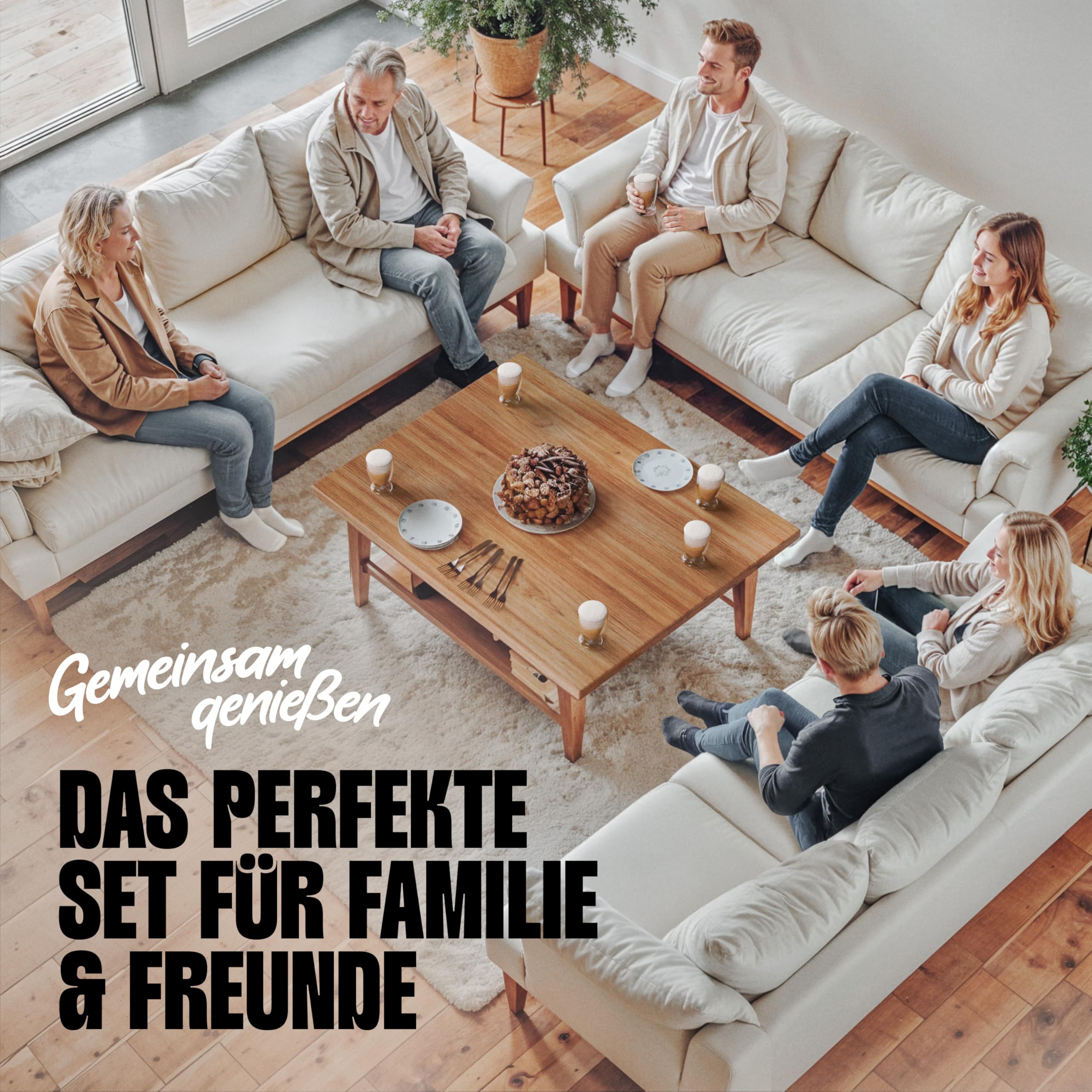 LAPRESO® Latte Macchiato Cappuccino Gläser Doppelwandig | Thermogläser Kaffeegläser Teegläser | Gläser Set 300 ml 6 Stück | Thermogläser Doppelwandig Kaffeetassen