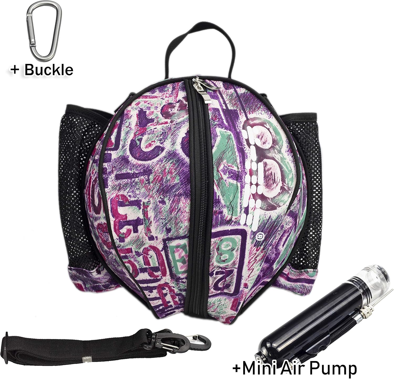 Y-Nut Basketball Shoulder Carrying Bag with Mini Air Pump (Multiple Color Option)