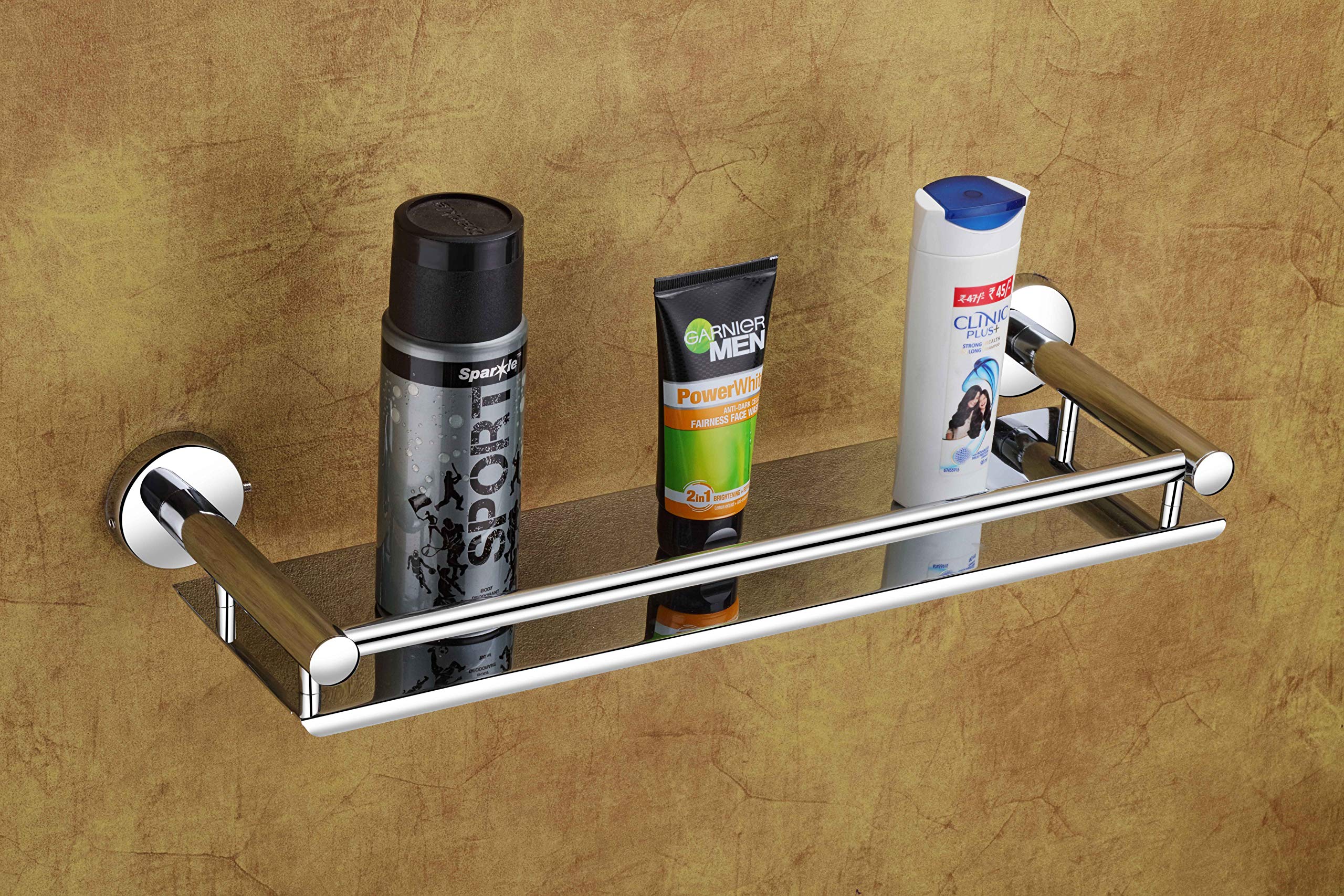 Synergy Stainless Steel 1-Tier Bathroom Shelf/Kitchen Shelf/Bathroom Rack/Bathroom Accessories [SY-TH14] (B091YHTCPM) Amazon Price History, Amazon Price Tracker