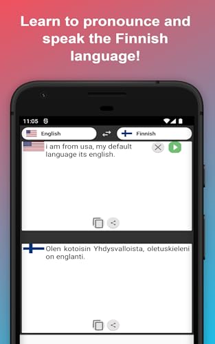 English to Finnish Translator to Translate to for Free on Telephone and Tablet