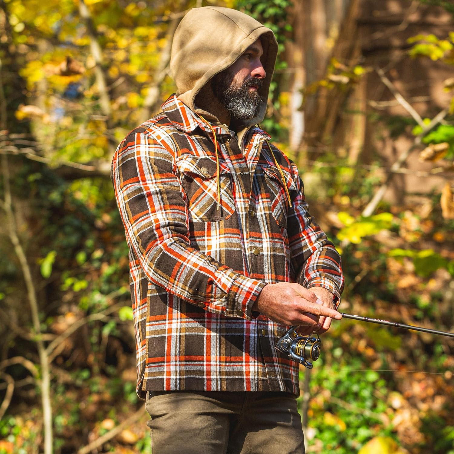 Field & Stream mens Decoy Hooded Shirt Jacket - Image 5