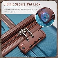 Vista 14 de Merax Equipaje, maleta extensible rígida con ruedas giratorias ligeras, Negro -, 40/48/52