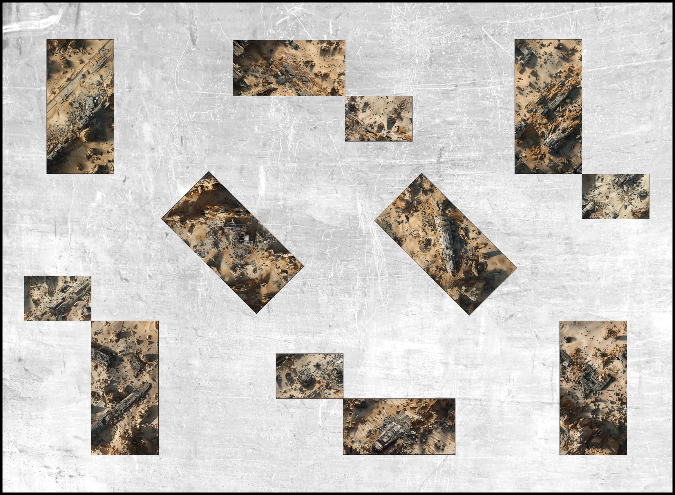 Generic 40K Tournament Terrain Bases - Sandstorm