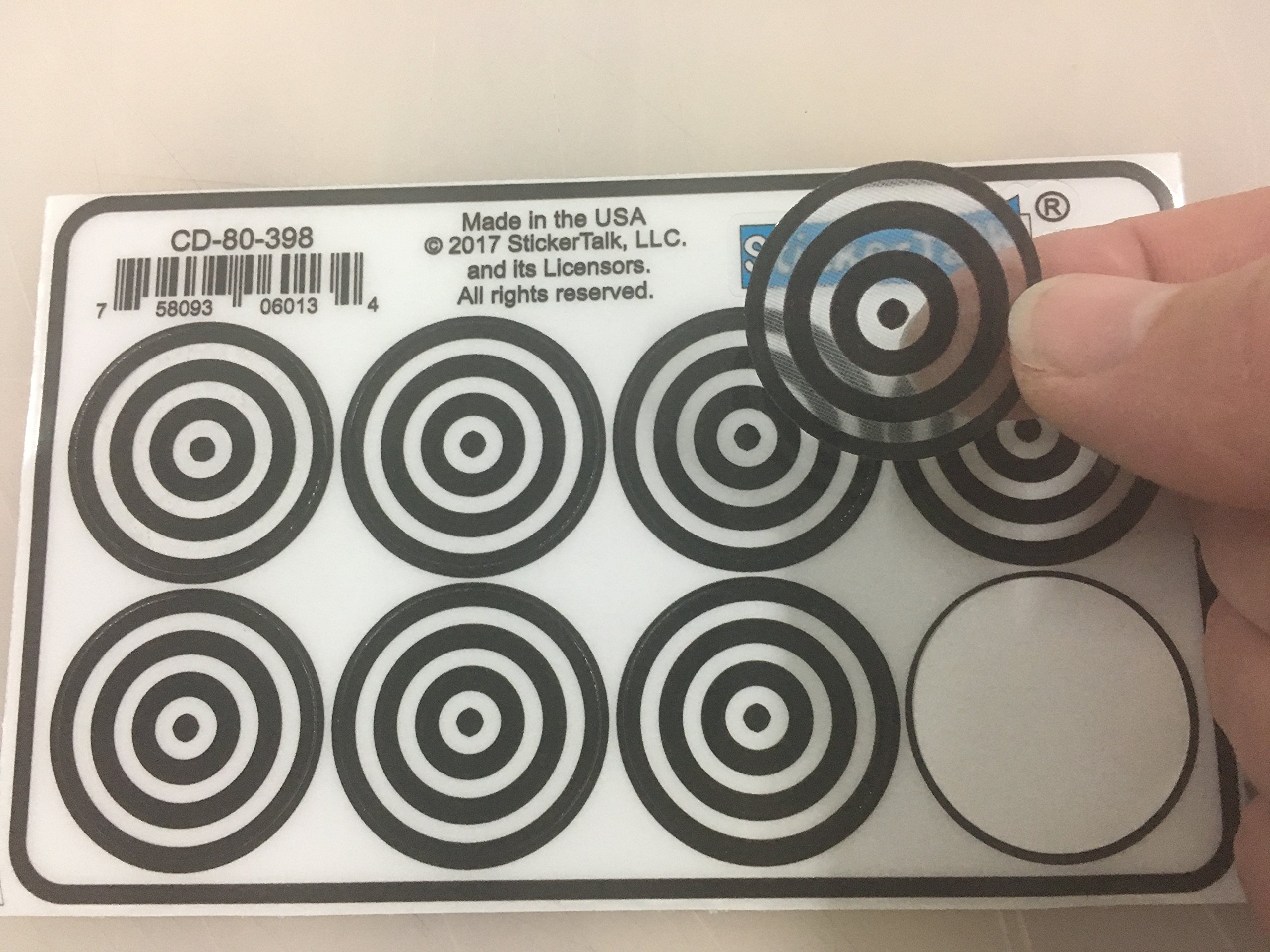 360 Stickers Cible Papier 1 Pouce (25mm) – Autocollants Bullseye Pour Sport