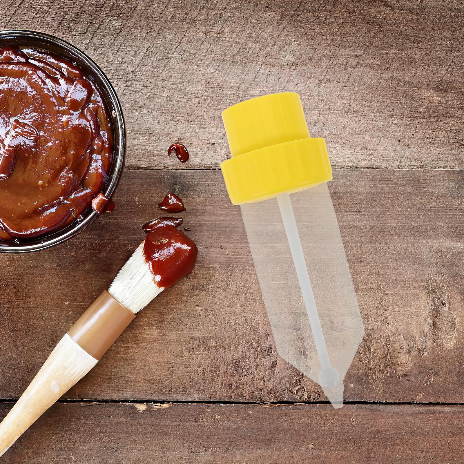 Hemobllo Dispensador de Salsa Suspendido para Cocina Diseño Ahorrador de Espacio, Botella de Plástico de Color Claro Partes Desmontables y Fácil Limpieza Adecuado para Bbq