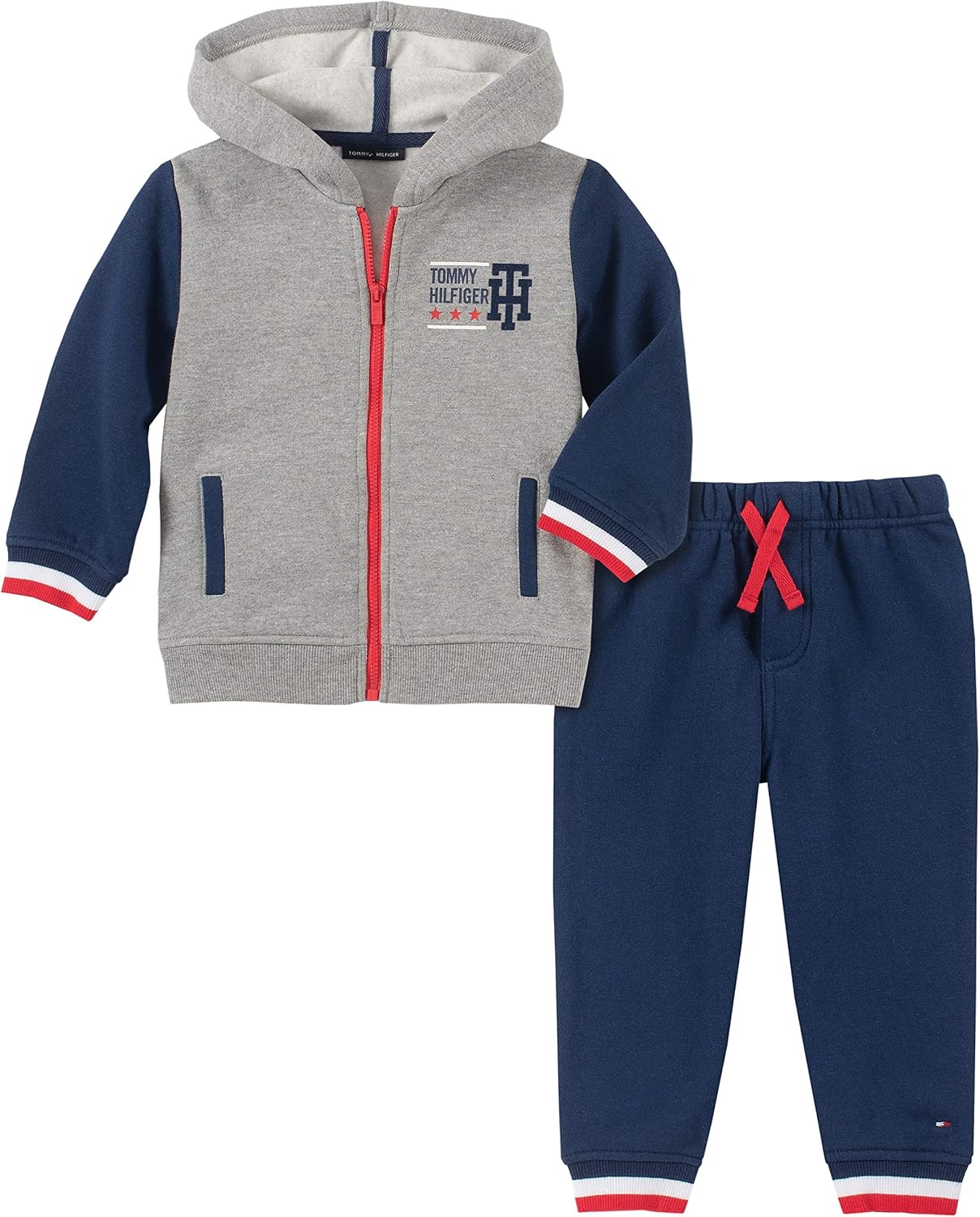 Tommy Hilfiger Baby Boys' 2 Pieces Hooded Jog Set