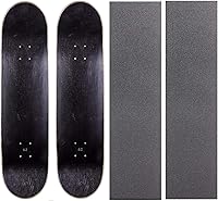 Vista 21 de Cal 7 Tablas de patineta en blanco con agarre, juego de 2