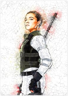 Yelena Belova Black Widow Marvel Avengers Superhero Art Print, Endgame Infinity War Fan Art Movie Poster, Quality Papers - Cotton Paper