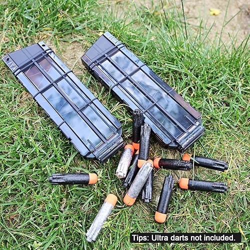 Miniatura 7 de 12-Dart Ultra Magazine, Dart Magazine Bullet Dart Clip para Nerf Ultra 2 piezas Negro