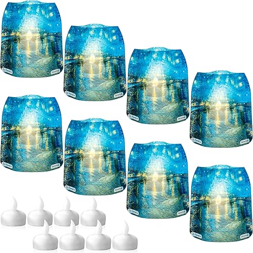 MODGY Farol LED luminoso portavelas decorativo para interiores y exteriores, lámparas de vela de plástico para mesa de boda, porche, velas flotantes