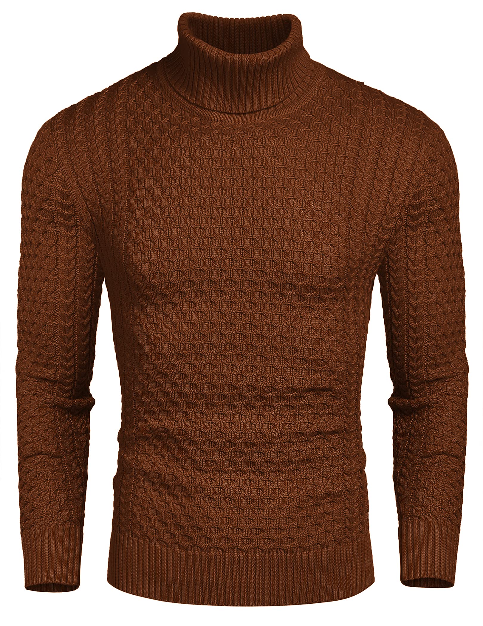 COOFANDY Rollkragenpullover Herren Pullover Rollkragen Slim Fit Rollkragenpulli Turtleneck Strickpullover Rolli Winterpullover
