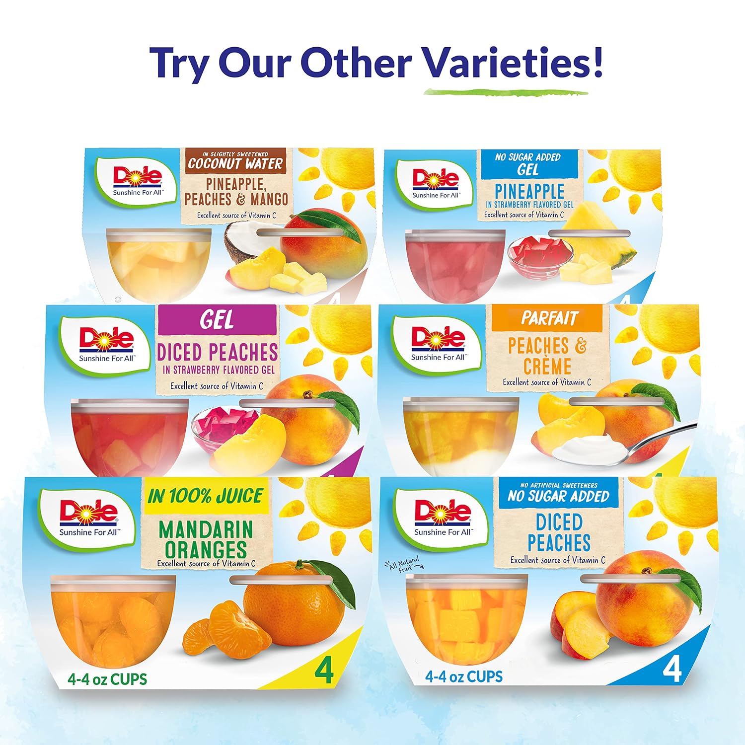 Dole Mandarin Oranges, 4 Oz, 4 Ct