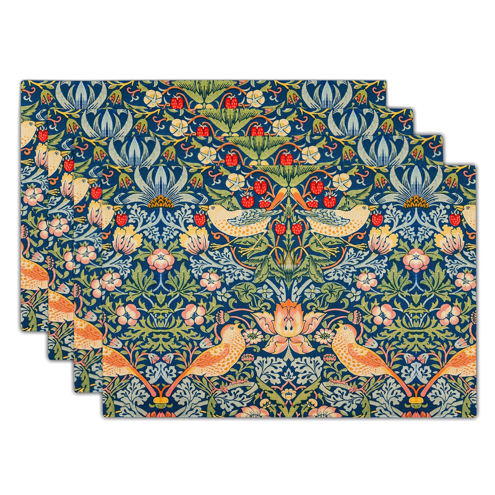専用　Pimpernel Place Mats コースター　ランチョンマット Amazon.com: Strawberry Blue Green Pimpernel Placemats Set of