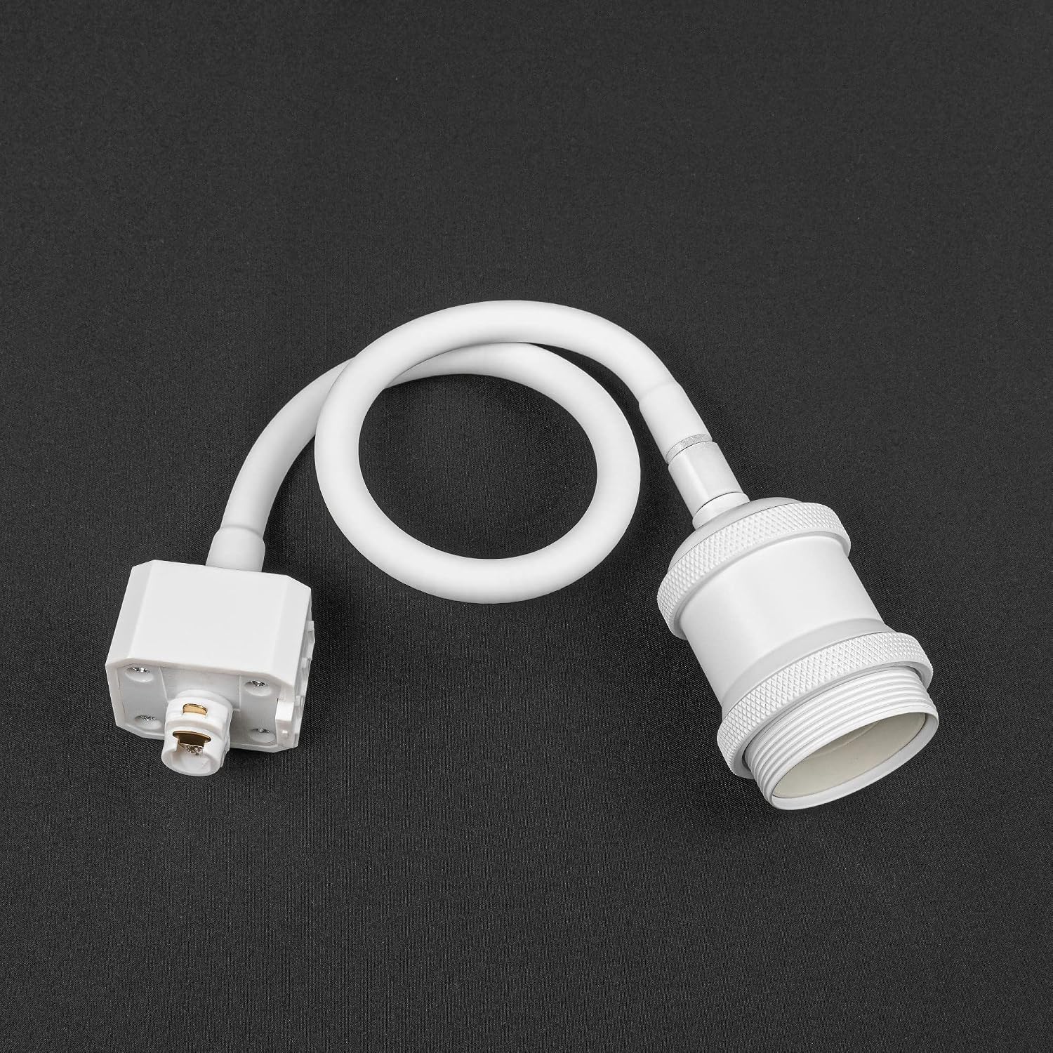 H Type Track Light,White Iron DIY Ceiling Spot Lighting, Flexibly Rotatable Light Goose Neck, Adjustable Island Lighting Mini Halo Track Mounted Pendant Lamp for Kitchen Island(9 Colors)