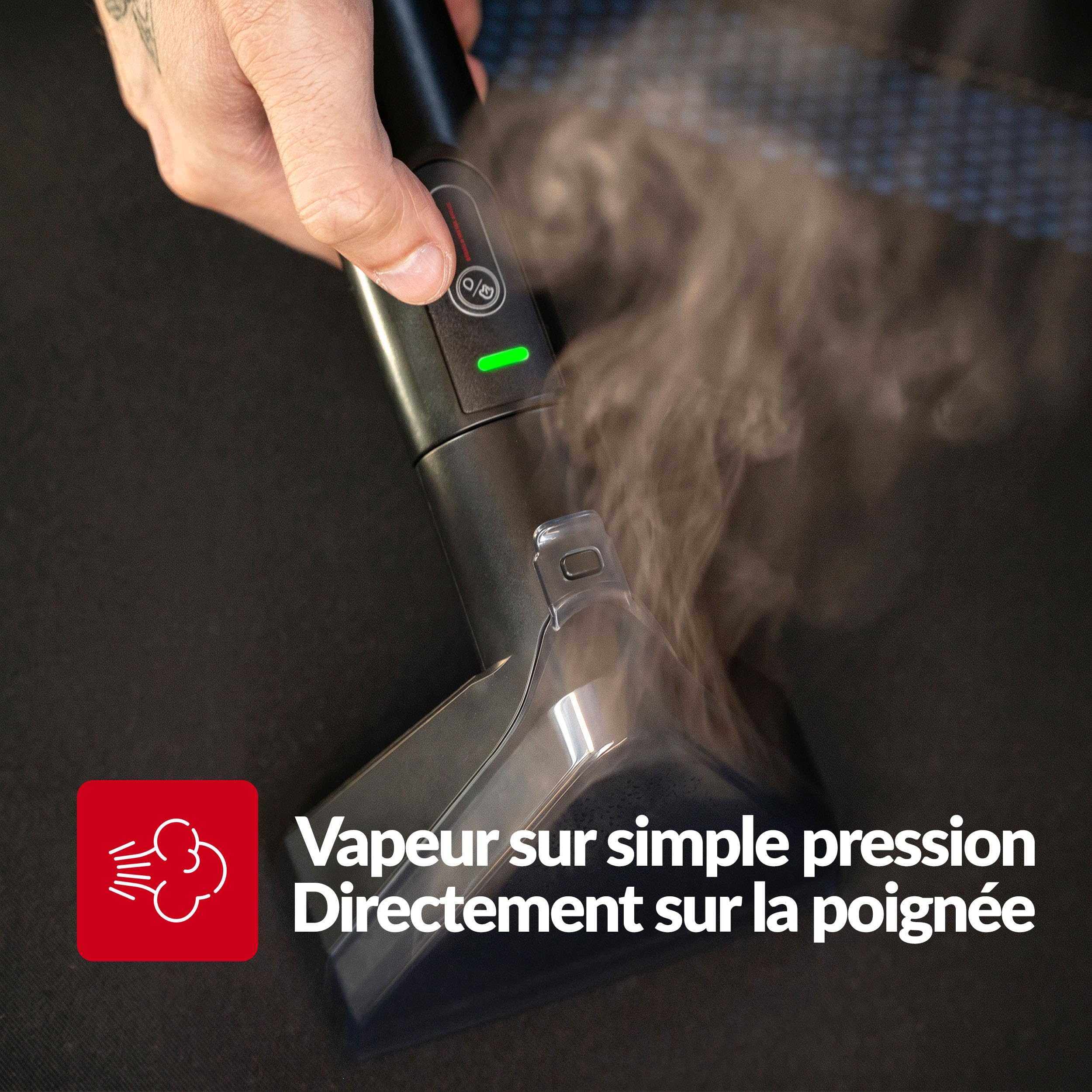 LEHMANN SteamWash 1800 - Nettoyeur Vapeur 4 en 1 & Aspirateur Injecteur Extracteur, Nettoyeur à Main Portable Canapé, Tapis, Voiture, Eau Chaude 60°C, Vapeur 116°C, 16 kPa