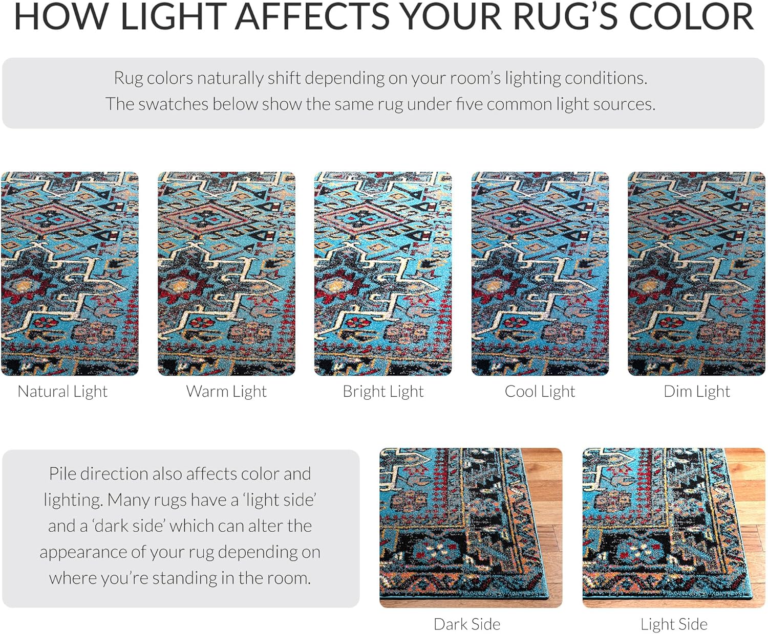 SAFAVIEH Area Rug 9x12 - Vintage Hamadan Collection - Large - Light Blue & Black, Traditional Persian Design, Non-Shedding & Easy to Clean, Ideal for Living Room, Bedroom, Dining Space (VTH211M)
