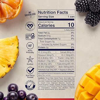 FITAID Energy Zero Sugar Variety Pack 200mg, 12 fl oz (24-Pack)