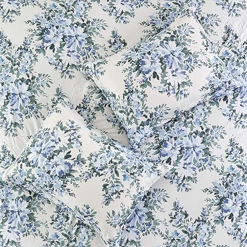 Miniatura 4 de Modern Threads Lily - Juego de ropa de cama completo de 8 piezas impresas para todas las estaciones con fundas a juego, almohadas decorativas y