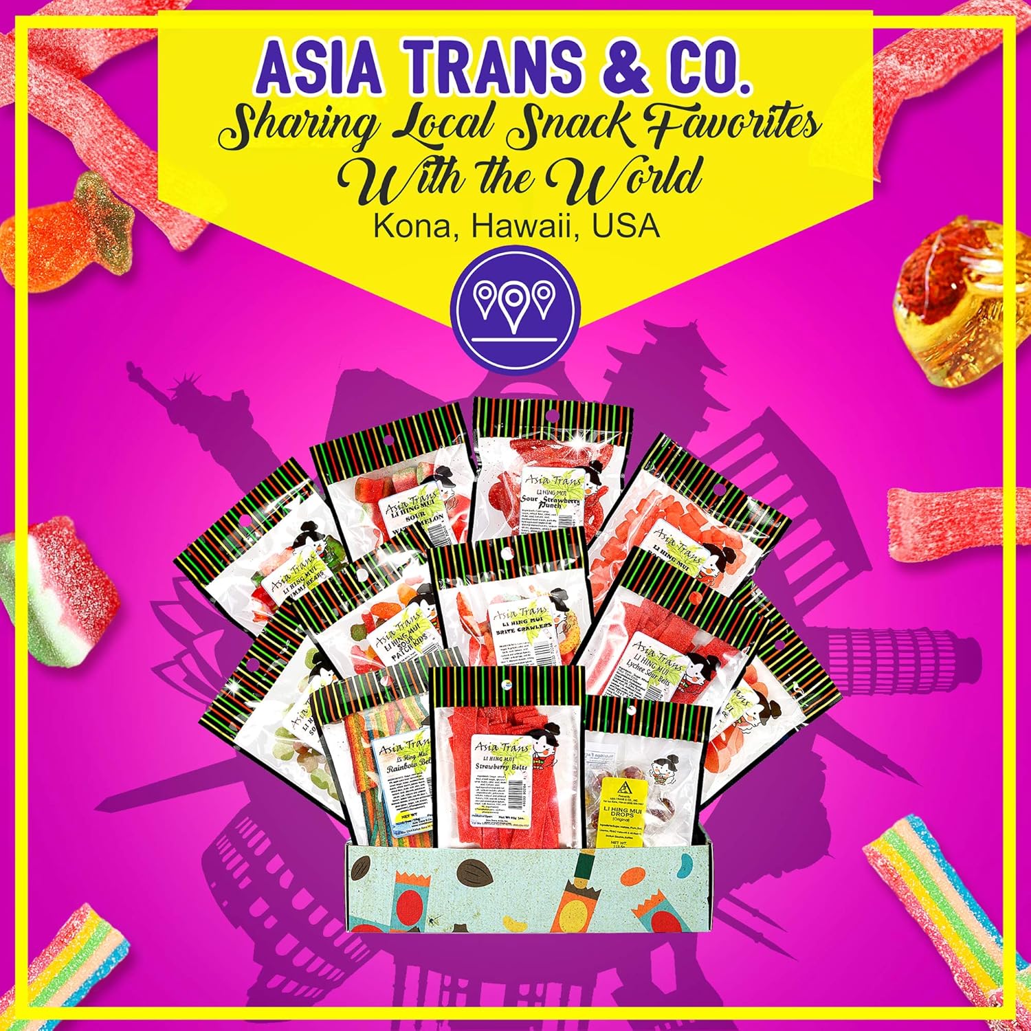 Li Hing Gummy Candy Gift Set