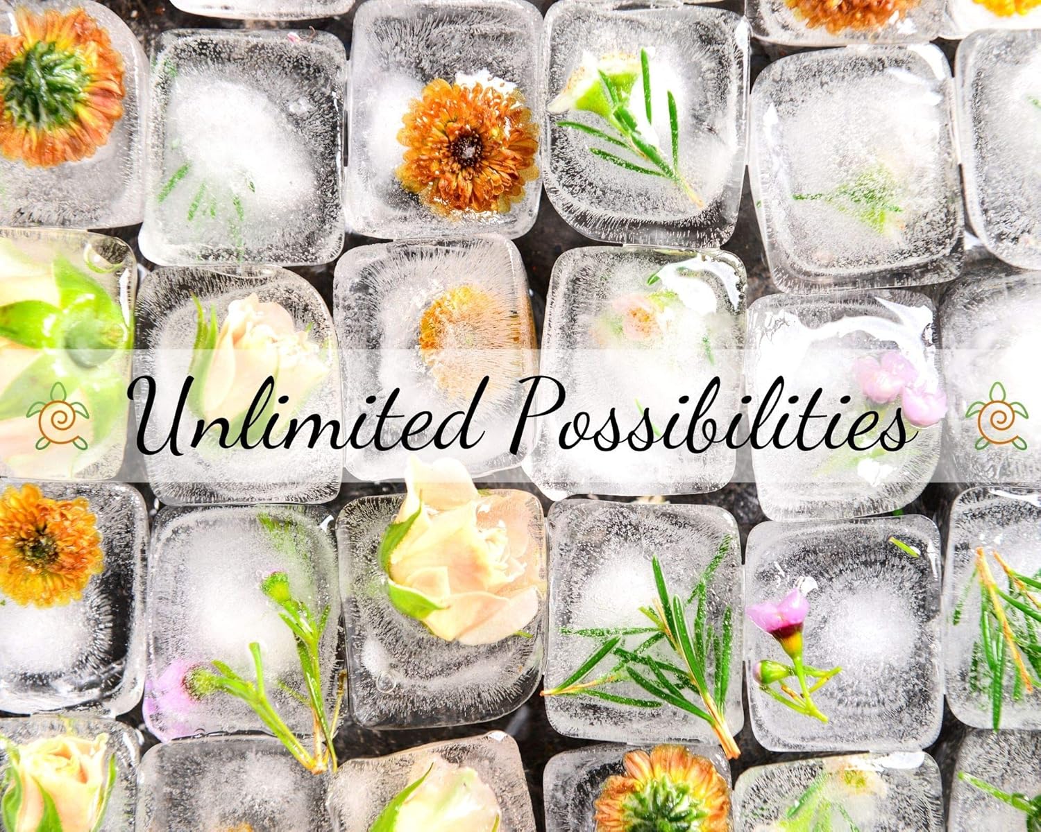 ecozoi ステンレススチール メタル製アイスキューブトレイ 簡単に取り外せるハンドル付き | アイスキューブスロット 18個 |